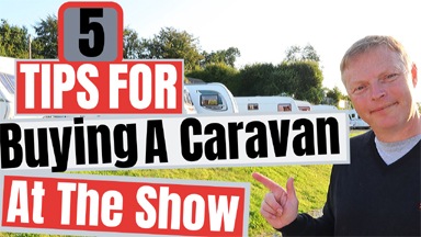 Buying a caravan at the show